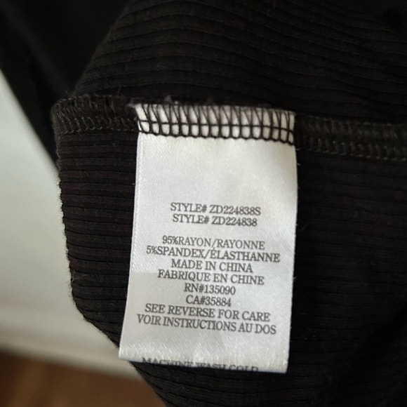 Z Supply Pandora Rib Cut Out Mini Dress Black Small - Picture 10 of 11